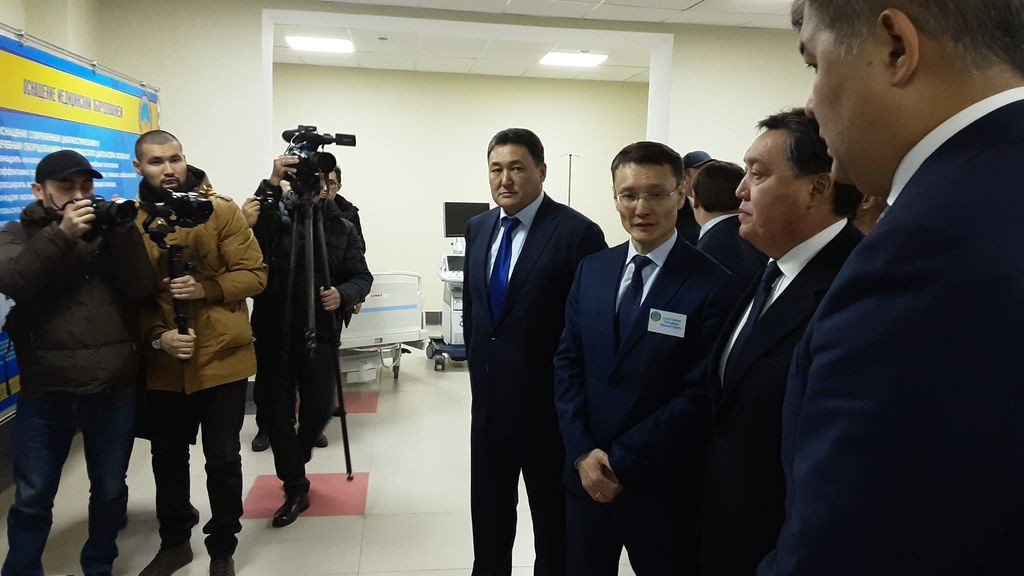  Посещение строящегося объекта нового онкологического диспансера в г. Павлодаре 