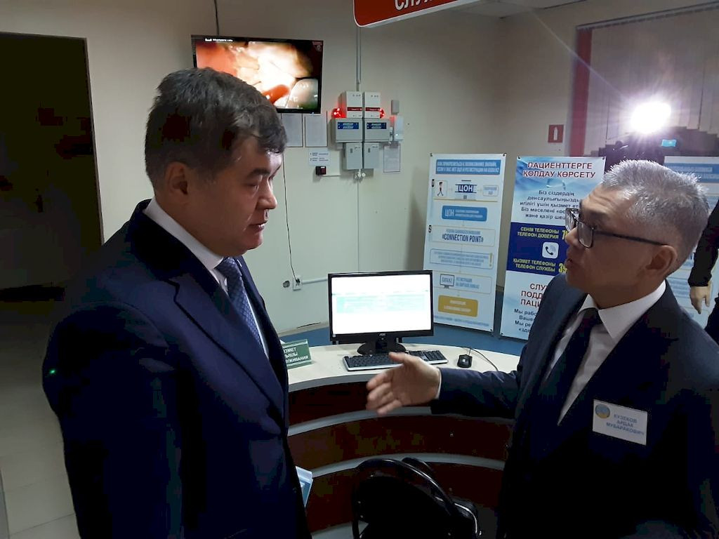  15 ноября 2019 года Министр здравоохранения Республики Казахстан Биртанов Е.А. с рабочей поездкой посетил Павлодарский областной кардиологический центр 