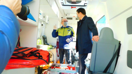 Посещения Павлодарской областной станции скорой помощи.