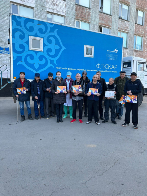 5 апреля Павлодарским областным центром фтизиопульмонологии организована акция в КГУ «Центр ресоциализации лиц, оказавшихся в трудной жизненной ситуации».