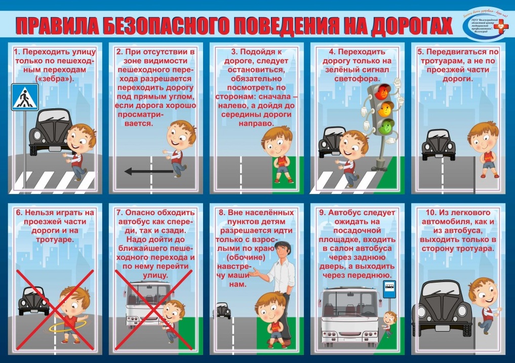  Правила безопасного поведения на дорогах 